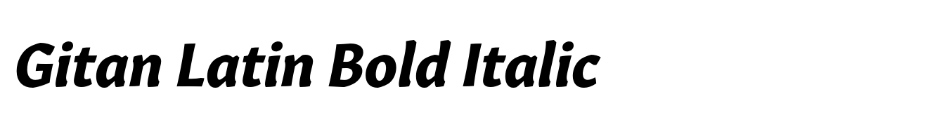 Gitan Latin Bold Italic image